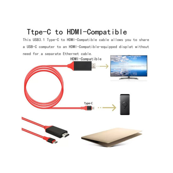 3.1-Type-C-to-HDMI-compatible-Adapter-Cable-USB-C-Cable-4K-1080P-Cable-for-Macbook-Pro-ChromeBook-Pixel-3