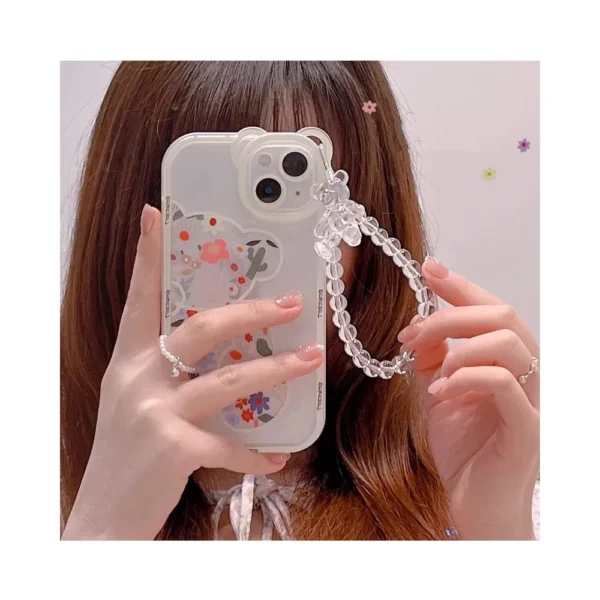 3D-Bear-Ear-Flower-Transparent-Hang-Phone-Chain-Silicone-Case-for-iphone-13-11-14-Pro-Max-12-XR-X-XS-Protective-Clear-Soft-Cover-3