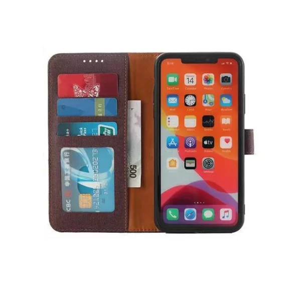 Galaxy-S20-Fe-PU-leather-wallet-case-canvas-finish-combined-brown–3