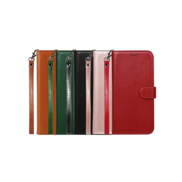Oppo-A77-5G-PU-leather-wallet-case-wrist-strap-ID-card-all