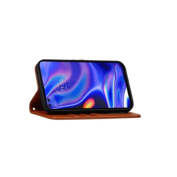 Samsung-Galaxy-s22-PU-leather-wallet-case-wrist-strap-ID-card-orange-5