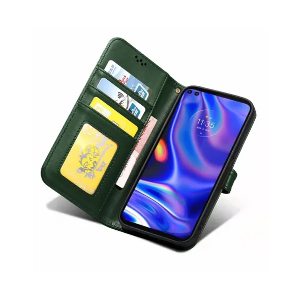 Samsung-Galaxy-s22-plus-PU-leather-wallet-case-wrist-strap-ID-card-green-4