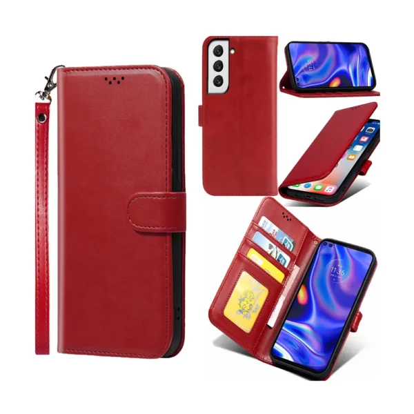 Samsung-Galaxy-s22-plus-PU-leather-wallet-case-wrist-strap-ID-card-red–1 Samsung galaxy a04 PU leather wallet case wrist strap ID card red