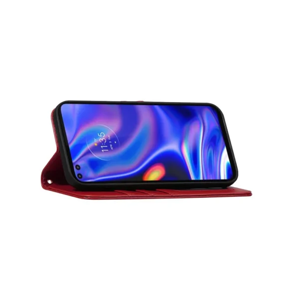 Samsung-galaxy-A13-PU-leather-wallet-case-wrist-strap-ID-card-red-555