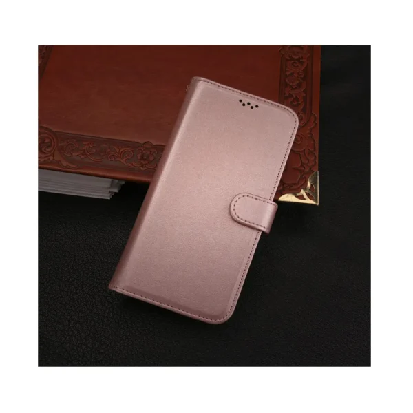 Samsung-galaxy-A13-PU-leather-wallet-case-wrist-strap-ID-card-rose-gold-3