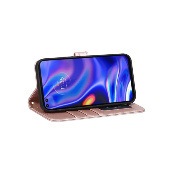 Samsung-galaxy-A13-PU-leather-wallet-case-wrist-strap-ID-card-rose-gold-5