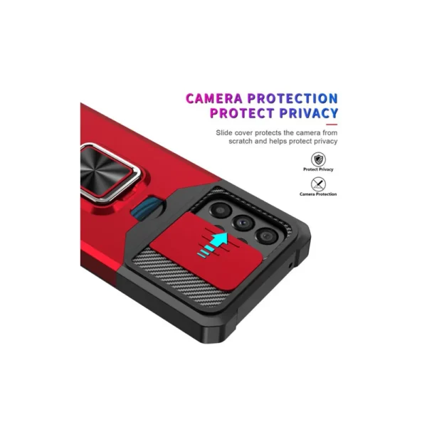 Samsung-galaxy-a04-Case-shockproof-multifunction-with-card-slot-red-2