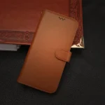 Samsung-galaxy-a04-PU-leather-wallet-case-wrist-strap-ID-card-orange-2