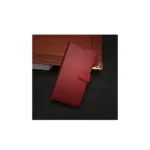 Samsung galaxy a04 PU leather wallet case wrist strap ID card red-2