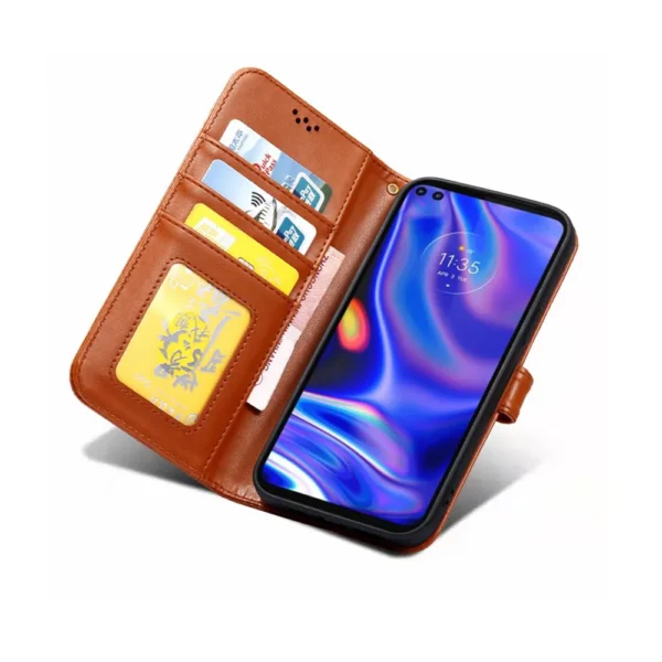 Samsung-galaxy-s22-ultra-PU-leather-wallet-case-wrist-strap-ID-card-orange-4