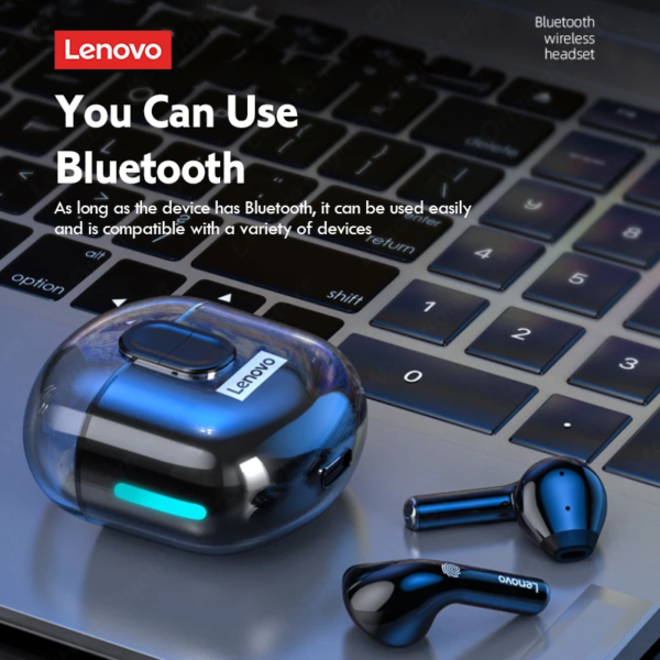 Lenovo LP12 Wireless Bluetooth Headphones With Dual Mics ENC Noise Reduction TWS Bluetooth 5.1 Earphones Touch Control Earbuds-2