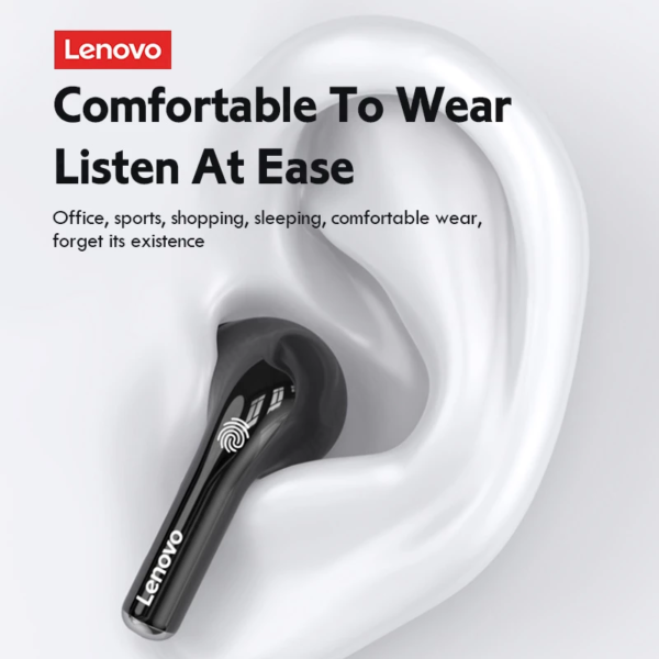 Lenovo LP12 Wireless Bluetooth Headphones With Dual Mics ENC Noise Reduction TWS Bluetooth 5.1 Earphones Touch Control Earbuds-4