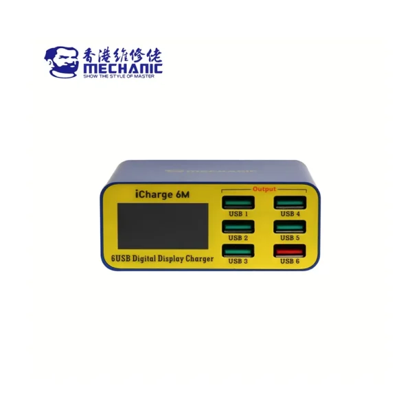 MECHANIC-iCharge-6M-QC-3.0-USB-Smart-Charge-Support-Fast-charging-With-LCD-Digital-Display-Multi-Port-Charger-For-Tablet-Phone-33